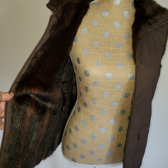 Faux Fur Lined Vest - Picture 7 of 8